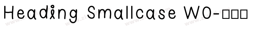 Heading Smallcase W0字体转换 Heading Smallcase W0字体转换